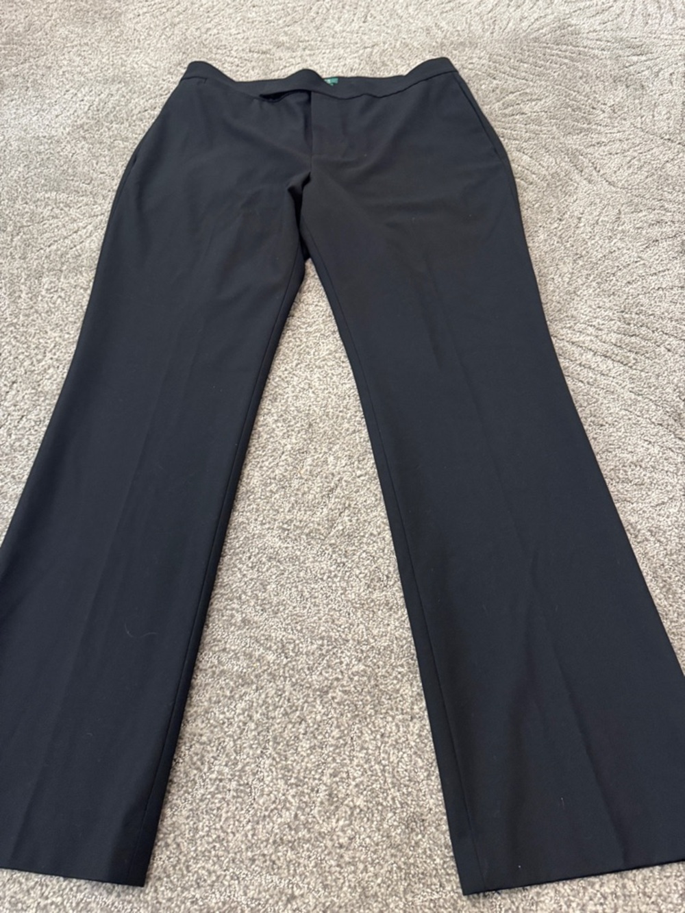 Lauren Ralph Lauren Black Boot-Cut Dress Pants